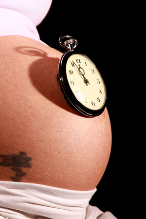 Countdown zur Geburts des Babys
